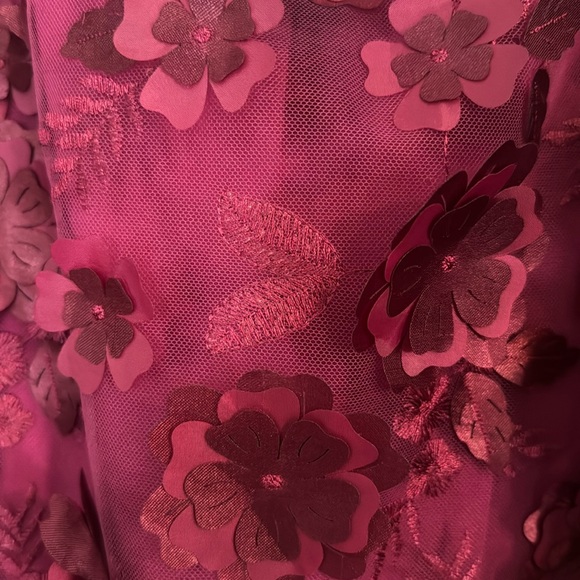 Anthropologie 3D floral maxi skirt - Picture 6 of 9